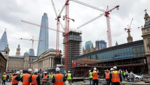 London builders at work