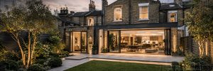 Side return extension on a London terraced house