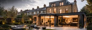 Wraparound extension on a London terraced house